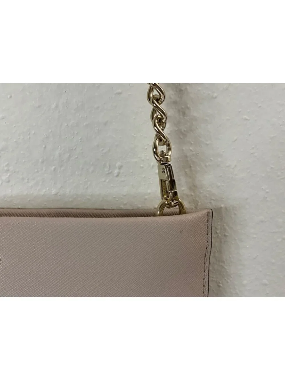 Kate Spade New York Minnie Mouse Crossbody Bag Beige Leather Chain Strap - Picture 6 of 14